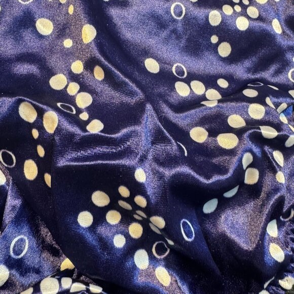 VINTAGE NWT 6 M WARNERS Y2K 90s SECOND SKIN POLKA DOT BIKINI SATIN NYLON PANTIES - Picture 3 of 4